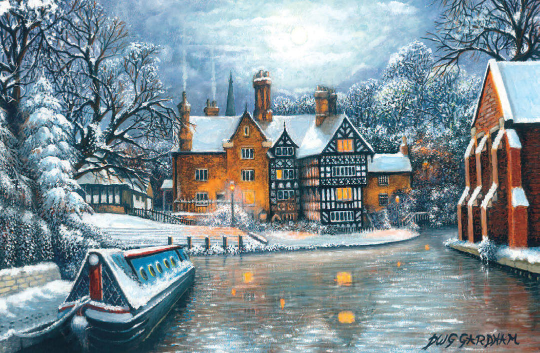 Christmas card special: Canals in watercolour